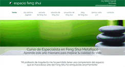 Desktop Screenshot of espaciofengshui.com