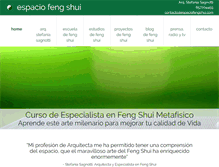 Tablet Screenshot of espaciofengshui.com